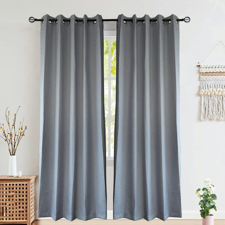 Blockout curtains in a dark room